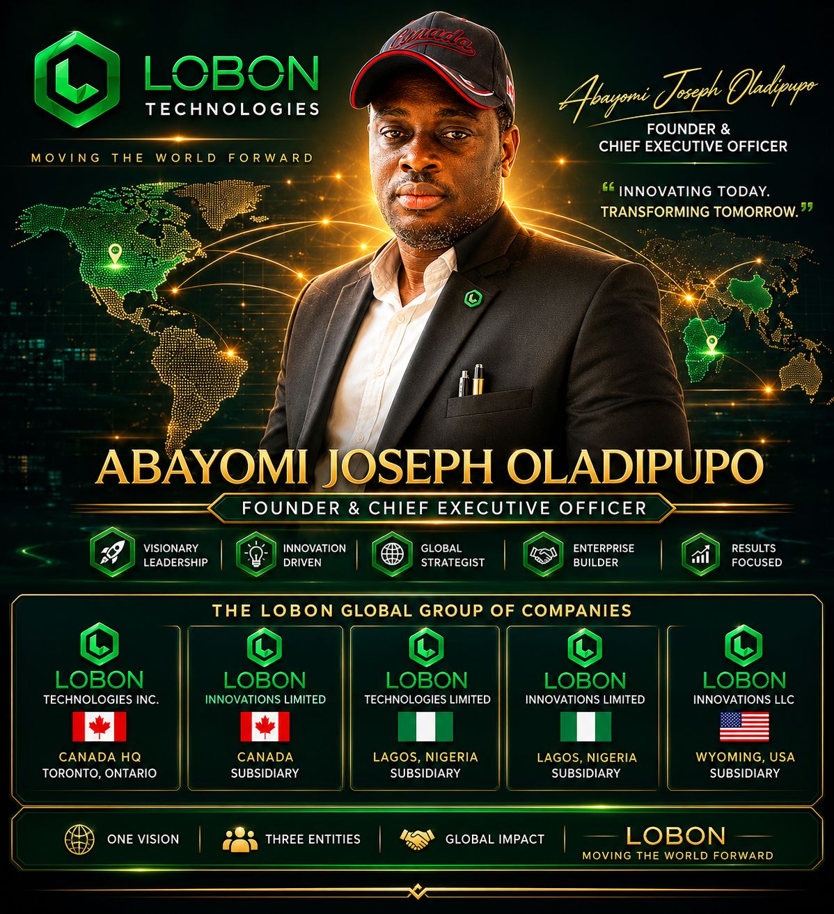 Abayomi Joseph Oladipupo — Founder & Chief Executive Officer, Lobon Technologies